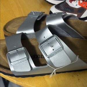 Birkenstock Men's Silver Sandals
